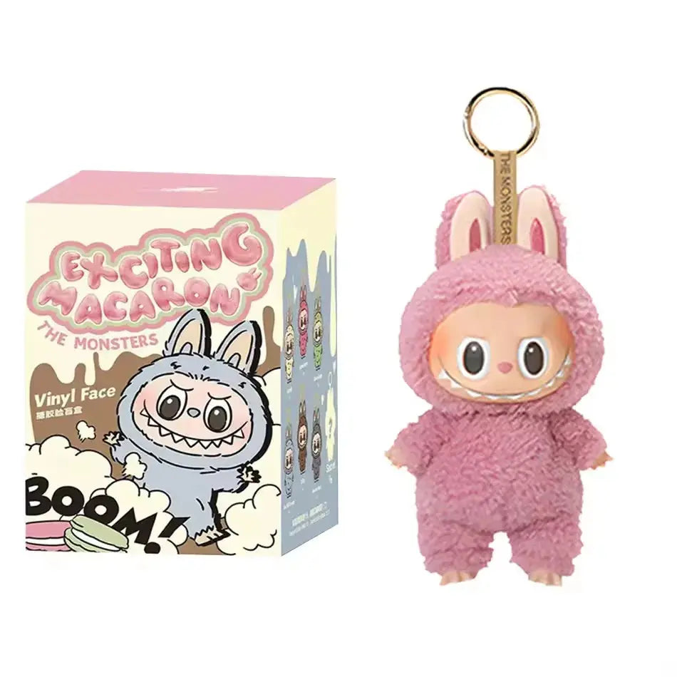 For Labubu High Quality Blind Box Cute Monster Toy Heart Macaron Kawaii Blind Box Model Kids Birthday Gift La Bubu House