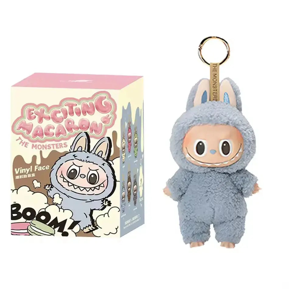 For Labubu High Quality Blind Box Cute Monster Toy Heart Macaron Kawaii Blind Box Model Kids Birthday Gift La Bubu House