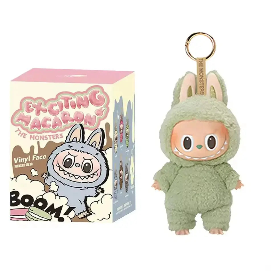 For Labubu High Quality Blind Box Cute Monster Toy Heart Macaron Kawaii Blind Box Model Kids Birthday Gift La Bubu House